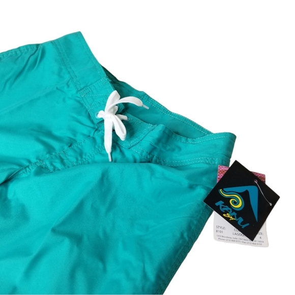 Kanu Surf Womens Marina Active Swim Board Short Teal Size 4 - Picture 2 of 8